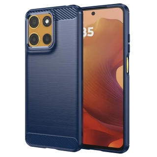 Kryt Motorola Moto G17 / G17 Power / G15 / G15 Power, Armored Carbon modrý