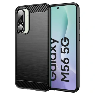 Kryt Samsung Galaxy M56, Armored Carbon černý