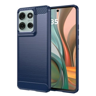 Kryt Motorola Moto G75, Armored Carbon modrý
