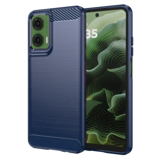 Kryt Motorola Moto G35, Armored Carbon modrý
