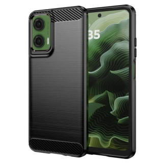 Kryt Motorola Moto G35, Armored Carbon černý