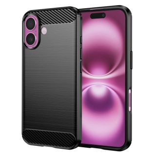 Kryt iPhone 16 Plus, Armored Carbon černý