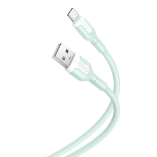 Datový kabel XO NB212 USB - USB-C 1,0 m 2,1A green