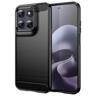 Kryt Motorola Moto G87 / G77 / G67, Armored Carbon černý