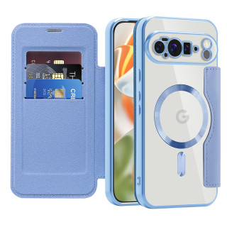 Pouzdro Google Pixel 10 Pro XL, SmartMag Book Case světle modrý