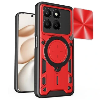 Kryt Honor 400 Smart 4G/5G / X7d 4G, Techsuit CamGuard Pro - červený