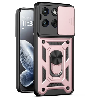 Kryt Motorola EDGE 70 Fusion, Techsuit CamShield Pro rose gold