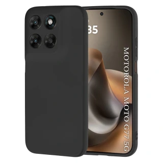 Kryt Motorola Moto G77 / G67, SoftFlex - black