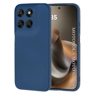 Kryt Motorola Moto G77 / G67, SoftFlex - navy blue