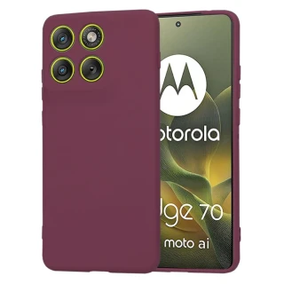 Kryt Motorola EDGE 70, SoftFlex - plum red