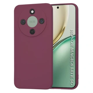 Kryt Honor Magic 8 Lite, Techsuit SoftFlex - plum red