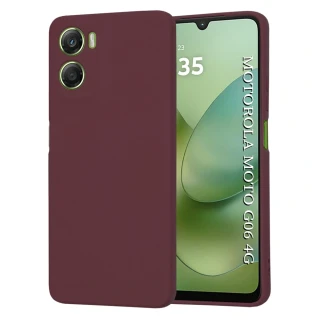 Kryt Motorola Moto G06, SoftFlex - plum red