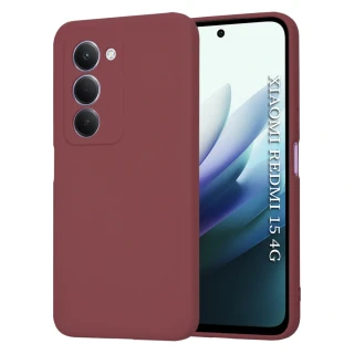 Kryt Xiaomi Redmi 15 4G/5G, Techsuit SoftFlex - plum red
