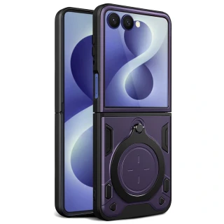Kryt Samsung Galaxy Z Flip 8, Techsuit CamGuard Pro - fialový