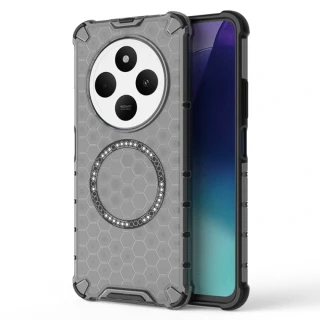 Kryt Xiaomi Redmi 14C / Poco C75, HoneyComb Shield MagSafe - černý