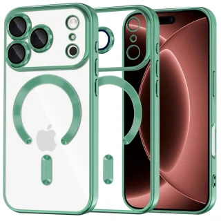 Kryt iPhone 17 Pro Max / 18 Pro Max, Techsuit Luxury Crystal MagSafe - light green