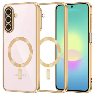 Kryt Samsung Galaxy A27 5G, Techsuit Luxury Crystal MagSafe - gold