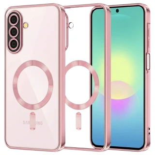 Kryt Samsung Galaxy A27 5G, Techsuit Luxury Crystal MagSafe - pink