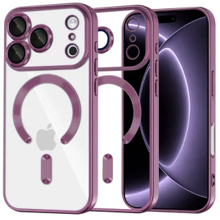 Kryt iPhone 17 Pro / 18 Pro, Techsuit Luxury Crystal MagSafe - dark cherry