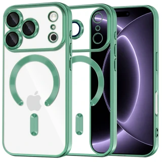 Kryt iPhone 17 Pro / 18 Pro, Techsuit Luxury Crystal MagSafe - light green