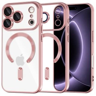 Kryt iPhone 17 Pro / 18 Pro, Techsuit Luxury Crystal MagSafe - pink