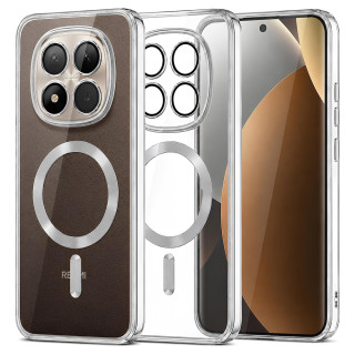 Kryt Xiaomi Redmi Note 15 Pro+ 5G / Poco M8 Pro 5G, Luxury Crystal MagSafe - silver