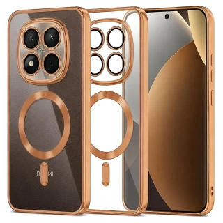 Kryt Xiaomi Redmi Note 15 Pro+ 5G / Poco M8 Pro 5G, Luxury Crystal MagSafe - orange