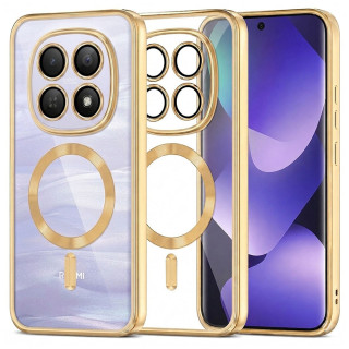 Kryt Xiaomi Redmi Note 15 4G/5G / Poco M8 5G, Luxury Crystal MagSafe - gold