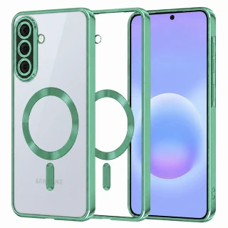 Kryt Samsung Galaxy A57 5G, Techsuit Luxury Crystal MagSafe - light green