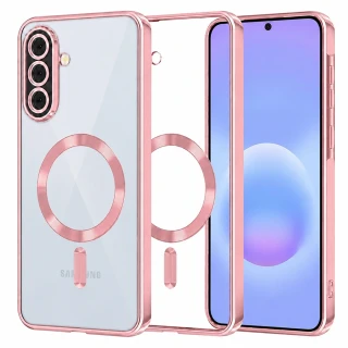 Kryt Samsung Galaxy A57 5G, Techsuit Luxury Crystal MagSafe - pink