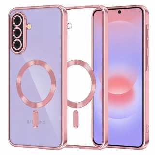 Kryt Samsung Galaxy A37 5G, Techsuit Luxury Crystal MagSafe - pink