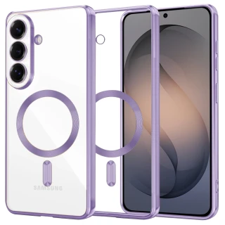 Kryt Samsung Galaxy S26, Luxury Crystal MagSafe - light purple