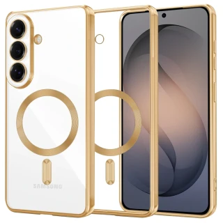 Kryt Samsung Galaxy S26, Luxury Crystal MagSafe - gold