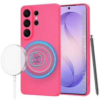 Kryt Samsung Galaxy S26 Ultra, SoftFlex MagSafe - hot pink