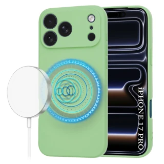 Kryt iPhone 17 Pro / 18 Pro, SoftFlex MagSafe - mint green