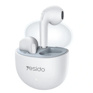 Bezdrátová sluchátka Yesido TWS35 s mikrofonem Bluetooth 5.3 bílá