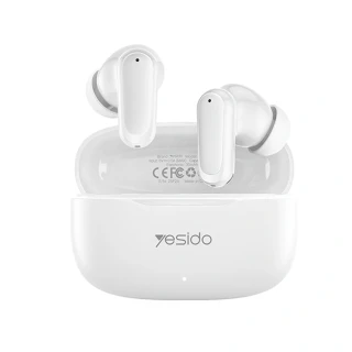 Bezdrátová sluchátka Yesido TWS38 s mikrofonem Bluetooth 5.3 bílá