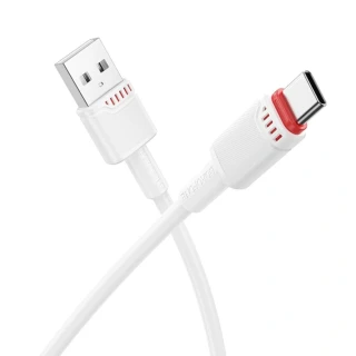Datový kabel USB typ C 1m Borofone Beneficio Series (BX110) bílý
