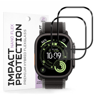 Tvrzené sklo pro Apple Watch Ultra / Ultra 2 / Ultra 3 / Ultra 4 - Techsuit Nano Flex 2 kusy