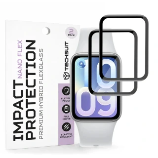 Tvrzené sklo pro Xiaomi Smart Band 10 Pro - Techsuit Nano Flex 2 kusy