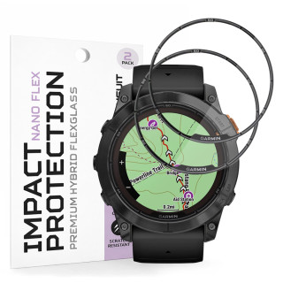 Tvrzené sklo pro Garmin Fenix 7X Pro Solar - Techsuit Nano Flex 2 kusy