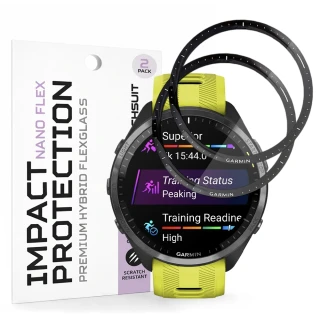 Tvrzené sklo pro Garmin Forerunner 965 - Techsuit Nano Flex 2 kusy