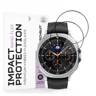 Tvrzené sklo pro Samsung Galaxy Watch8 Classic - Techsuit Nano Flex 2 kusy