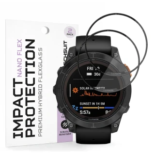 Tvrzené sklo pro Garmin Fenix 7 Pro Solar - Techsuit Nano Flex 2 kusy