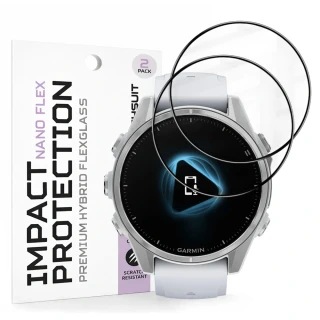 Tvrzené sklo pro Garmin Fenix 8 43mm - Techsuit Nano Flex 2 kusy