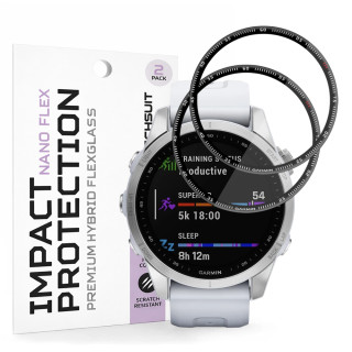 Tvrzené sklo pro Garmin Fenix 7S - Techsuit Nano Flex 2 kusy