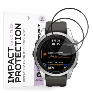 Tvrzené sklo pro Garmin Fenix 7S Pro Solar - Techsuit Nano Flex 2 kusy