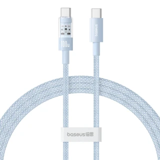 Datový Baseus Gem - Type-C na Type-C, 100W, 1m - Galaxy Blue