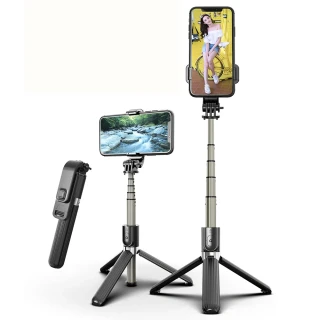 Selfie tyč Tripod Techsuit (L03) Bluetooth, 83 cm – černý