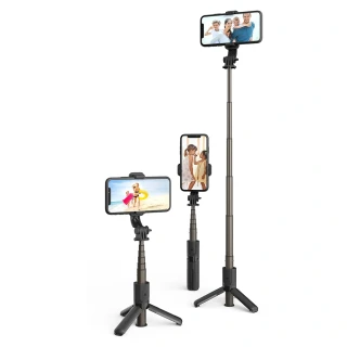 Selfie tyč Tripod Techsuit (L10) Bluetooth, 68 cm – černý